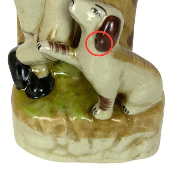 Vintage English Staffordshire Sailor and Dog Ceramic Figurine - Picture 9 of 9